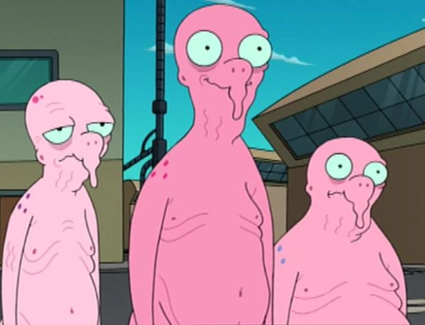 the scammer aliens from Futurama